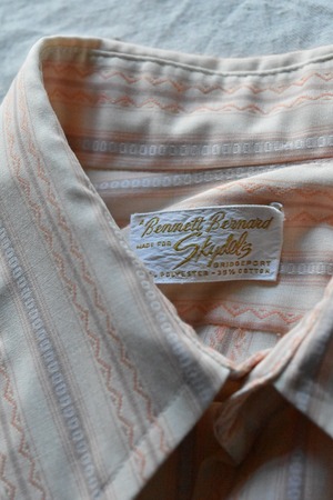 1970s Cream stripe shirt