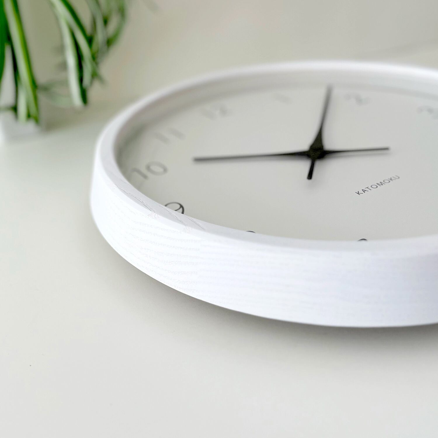 KATOMOKU muku clock 7 ホワイト km-60WH | 加藤木工株式会社 online shop