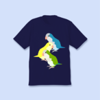 オキナインコTシャツ ネイビー