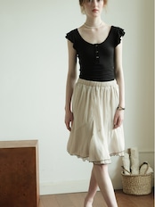 Ondine Contrast Layered Skirt F0699