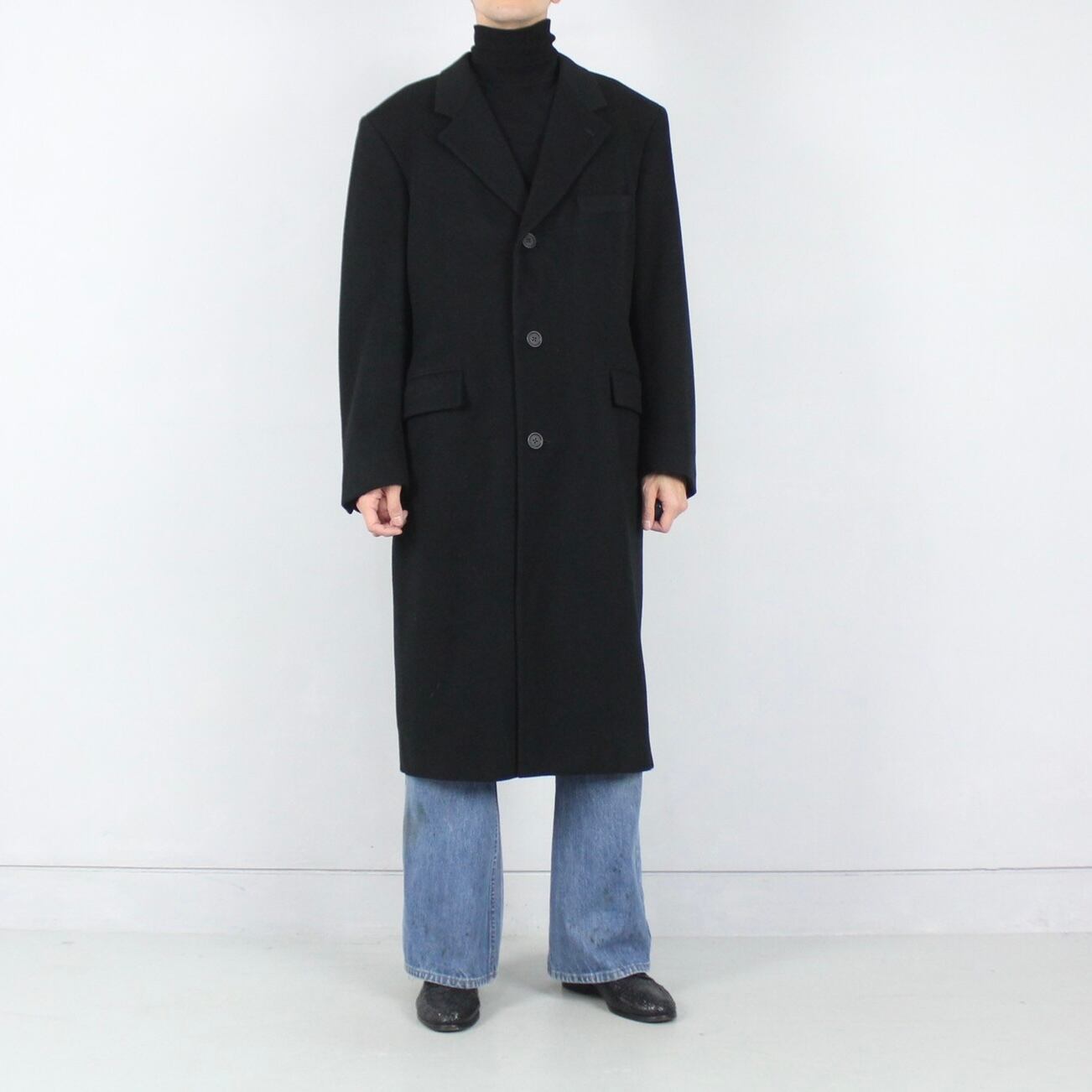BROOKS BROTHERS カシミヤシングルチェスターコート MADE IN USA【CU 