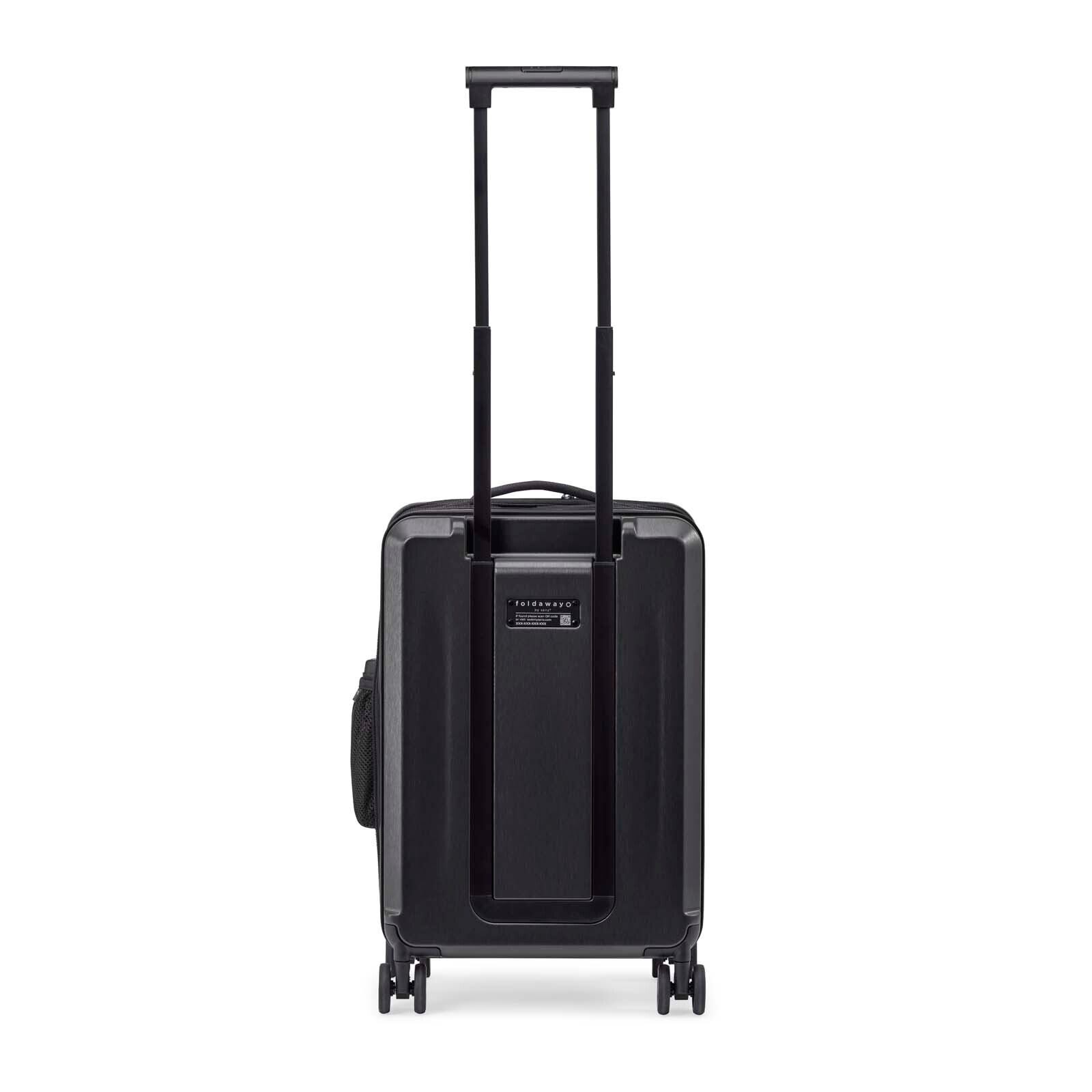 senz° foldaway carry on trolley pure black 8801 センズ キャリー