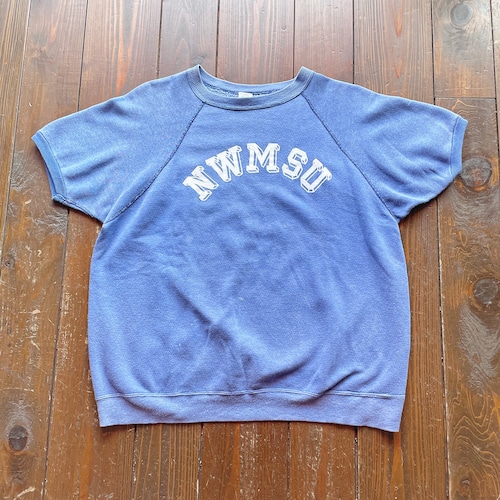 70s  Artex NWMSU 〈North West Missouri University 〉  Sweat T-Shirt Size　LARGE