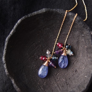 【K14gf】Colorful・アメリカンピアス／Tanzanite