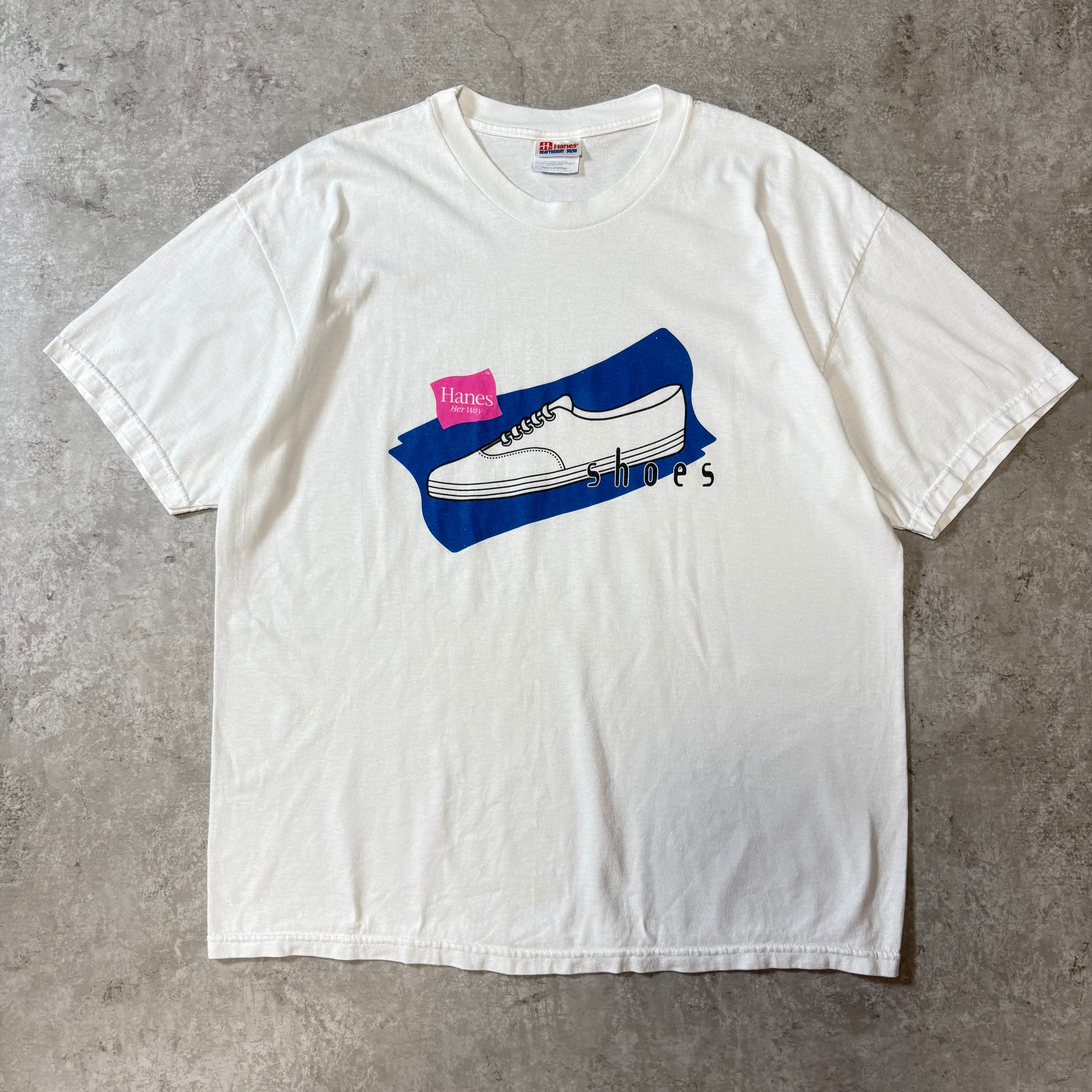 1990s~2000s "Hanes" S/S T-shirt / 1990年代~2000年代 ヘインズ 半袖 Tシャツ 白 ホワイト Lサイズ