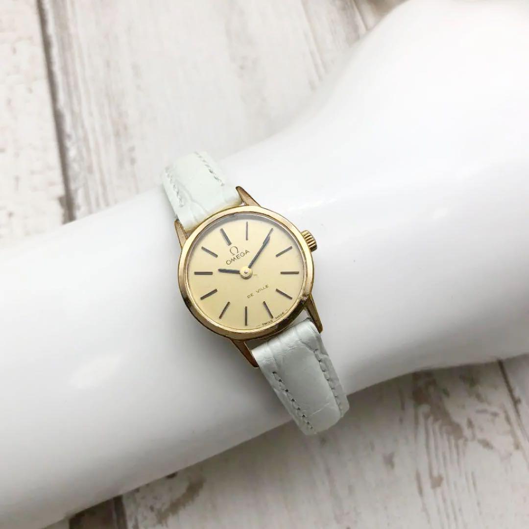 オメガ 手巻き ゴールド　✨ヴィンテージ　 レディース 　腕時計