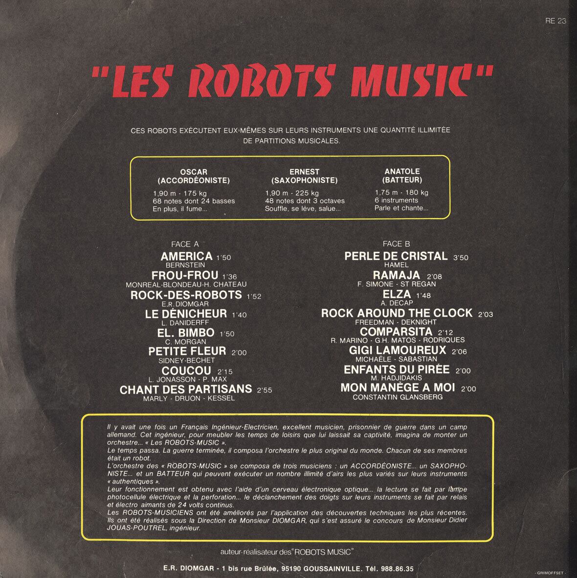洋楽 Robots-Music - Ils Jouent Sur Des Robots-Music (E.R.Diomgar) / ils jouent sur des instruments