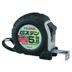 【在庫処分】タジマ(Tajima) コンベックス ステンレステープ5.5m×22mm Gステンロック22 GSL2255BL