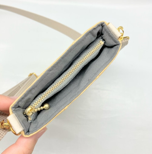 スマホポシェット　ミニショルダー　イカ｜とりさん工房ーかわいいハンドメイドポーチ