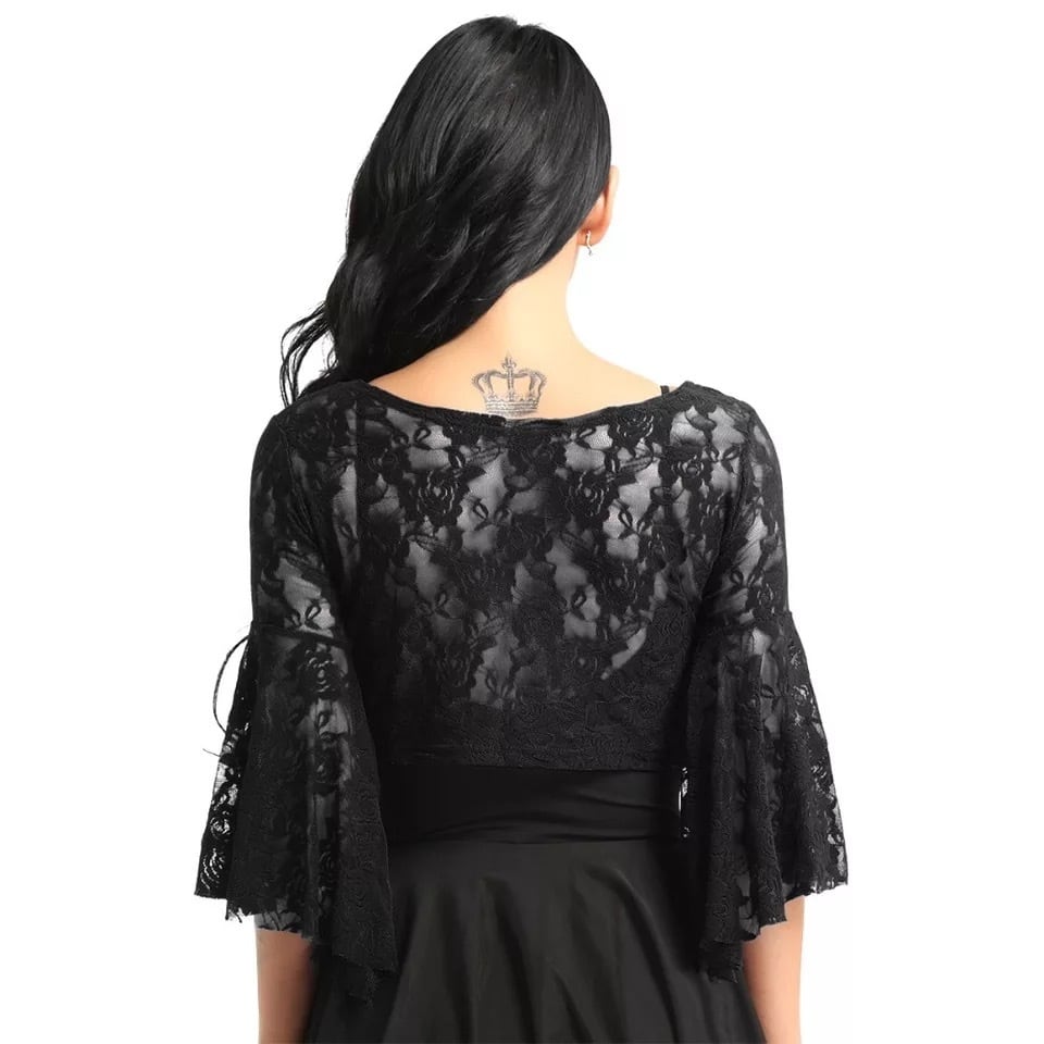 ベリーダンス ジプシーダンス用 レーストップス（ディープVネック