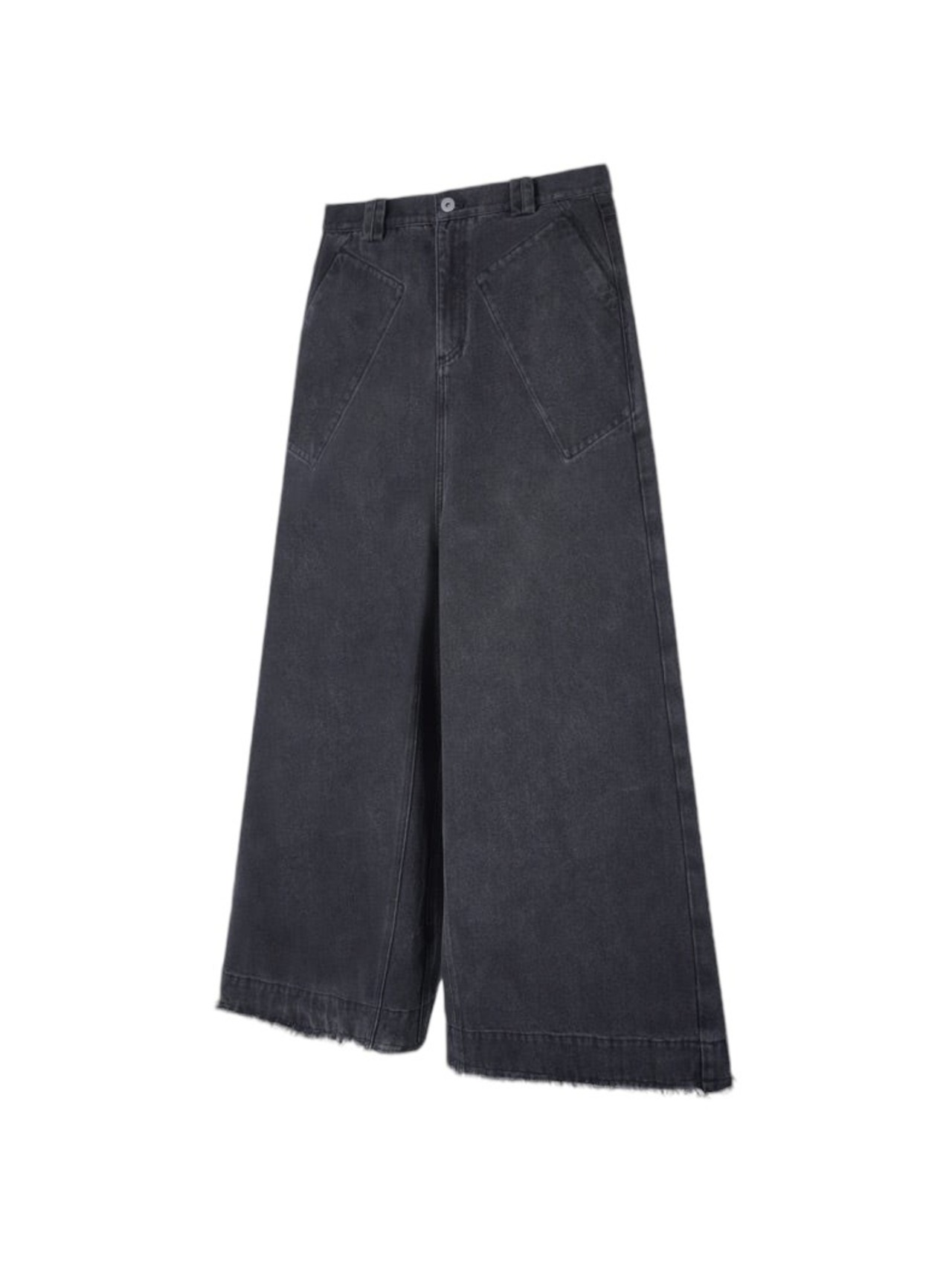 NFAI. 23SS Rectangular Pocket Wide-Leg Jeans