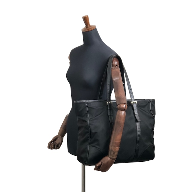 PRADA プラダ トートバッグ ブラック トライアングルロゴ ナイロン A4 vintage ヴィンテージ オールド ivus2k