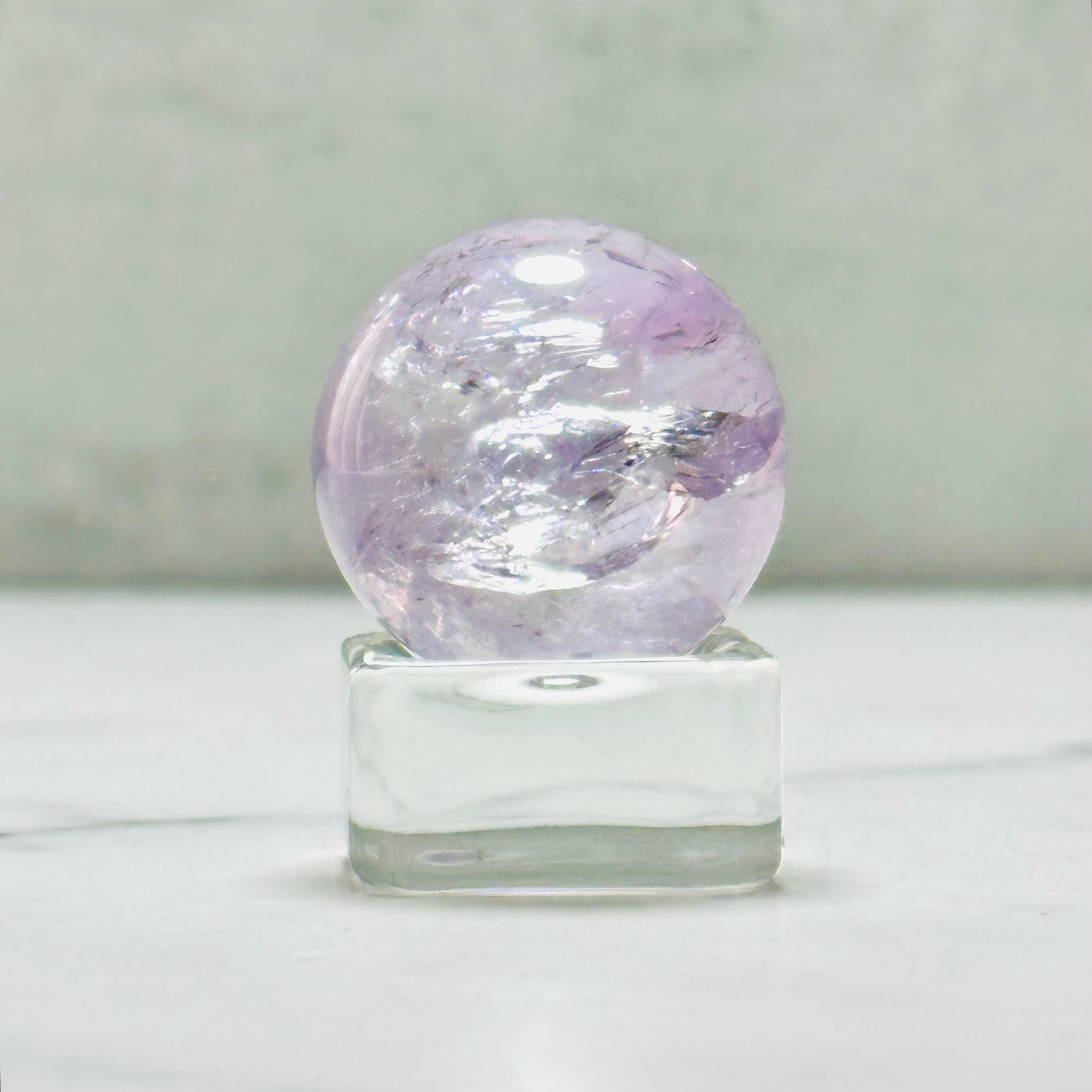 癒しの天然石｜ラベンダーアメジストスフィア Φ28mm | Mt.Sophia