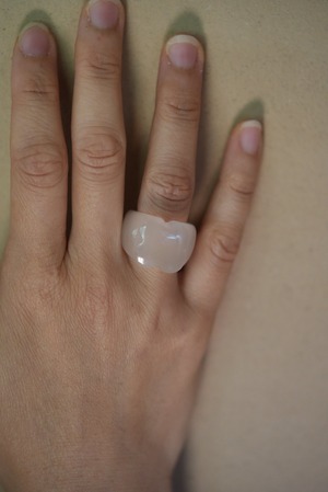 TOO - RING TALK - rose quartz