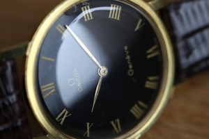 【OMEGA】 1970年代製 オメガ ジュネーブ ブラックミラーダイヤル ”Spider” 手巻き  / Vintagewatch / Geneve / Cal.625 / 1970’s