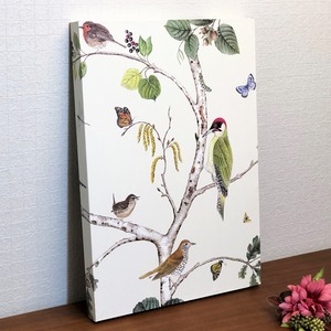 UK製輸入壁紙アートパネル｜Sanderson｜花と鳥柄｜Made in Kuukan aga