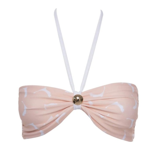 Gonne Tanning Reversible Bikini Top - White + Cat