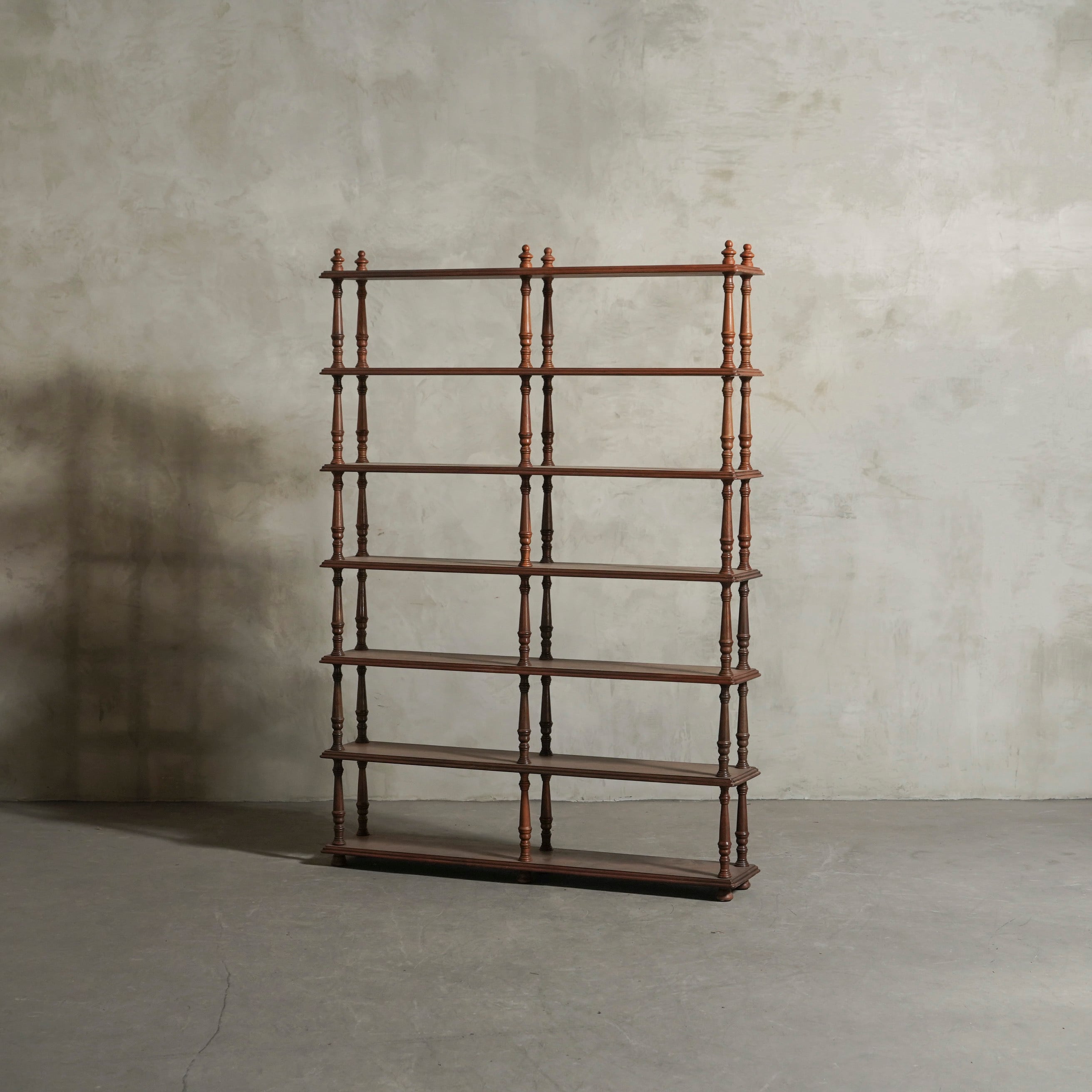 シェルフ/アンティークシェルフ/ディスプレイラック/オーク材/フランスアンティーク/店舗什器