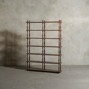 シェルフ/アンティークシェルフ/ディスプレイラック/オーク材/フランスアンティーク/店舗什器