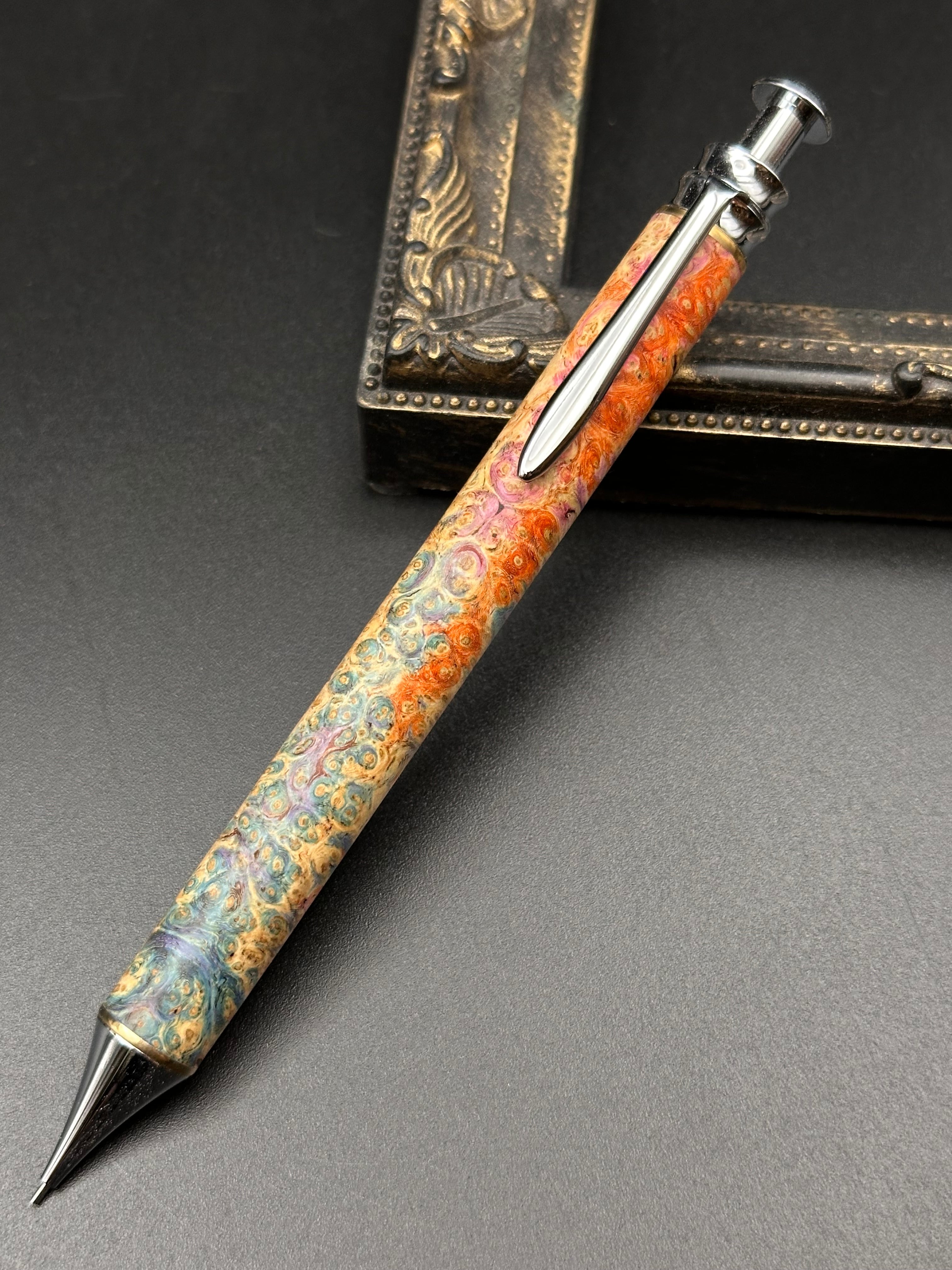 ローズウッド(瘤)/細軸シャープペン(オリジナル金具) | Flamberg