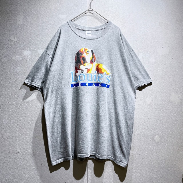 ” Suspicious face dog ” graphic printed SS Tee