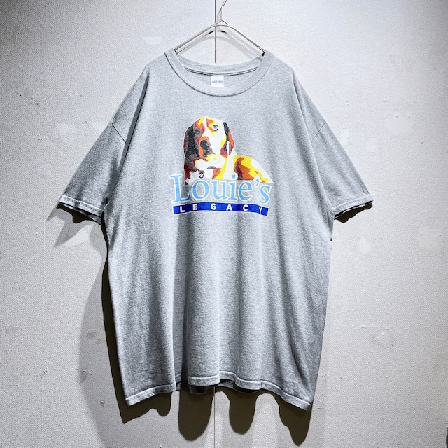 ” Suspicious face dog ” graphic printed SS Tee