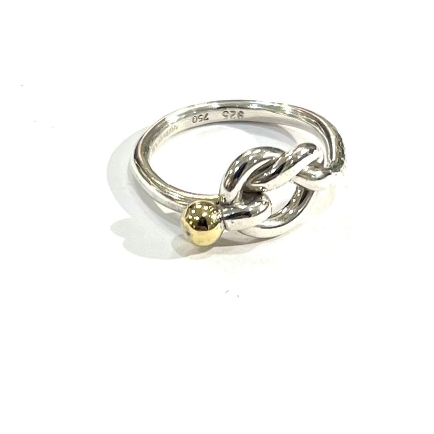 TIFFANY&CO】【11-12号】2708 コンビ 結コンビツイストノットリング