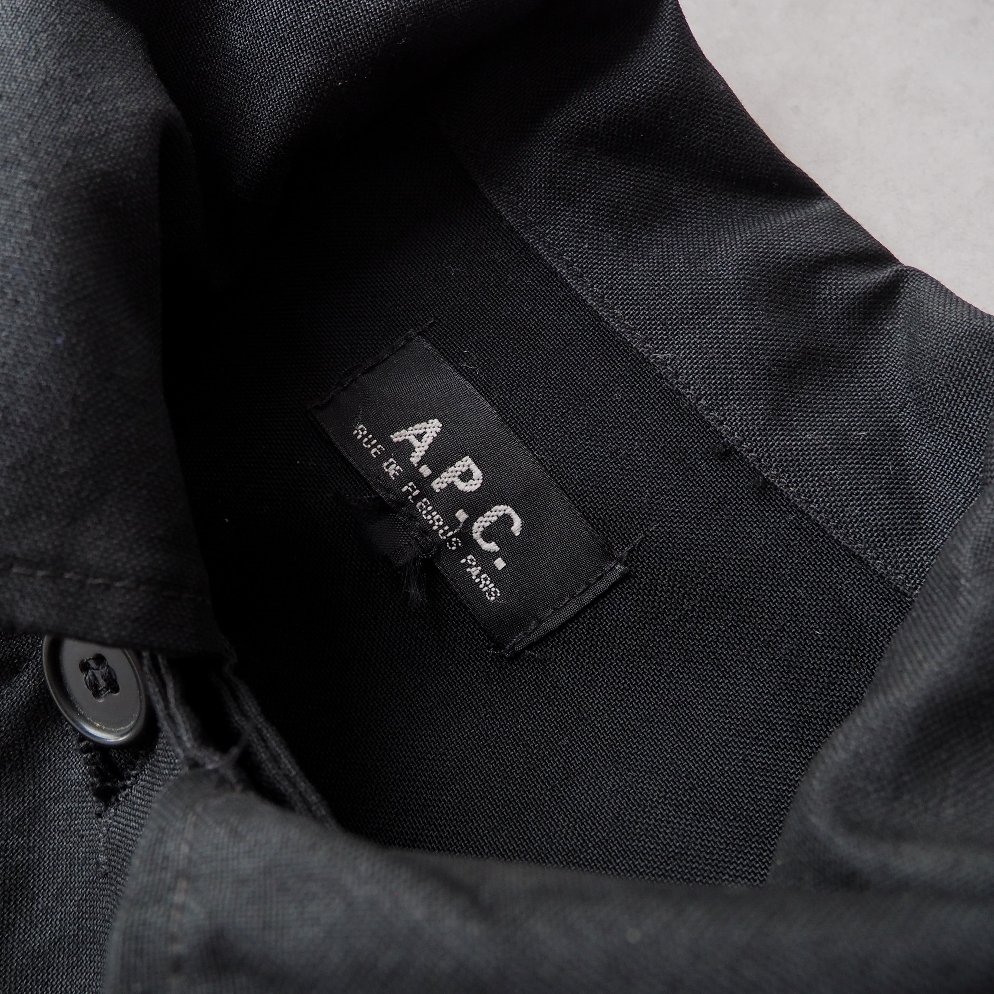 Early 90s “A.P.C.” F-2 sampling military jacket black 90年代