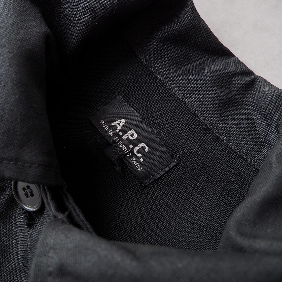 Early 90s “A.P.C.” F-2 sampling military jacket black 90年代 