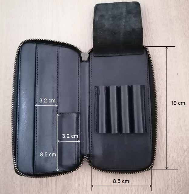 バハギア ラウンドジップペンケース ブラック バハギア ラウンドジップペンケース ブラック