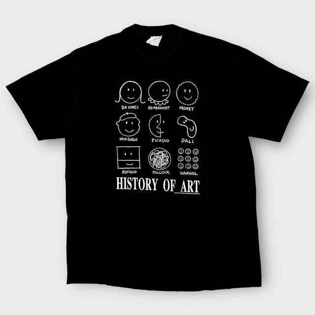 1990's Print T-Shirt “HISTORY OF ART” | HIMSELF