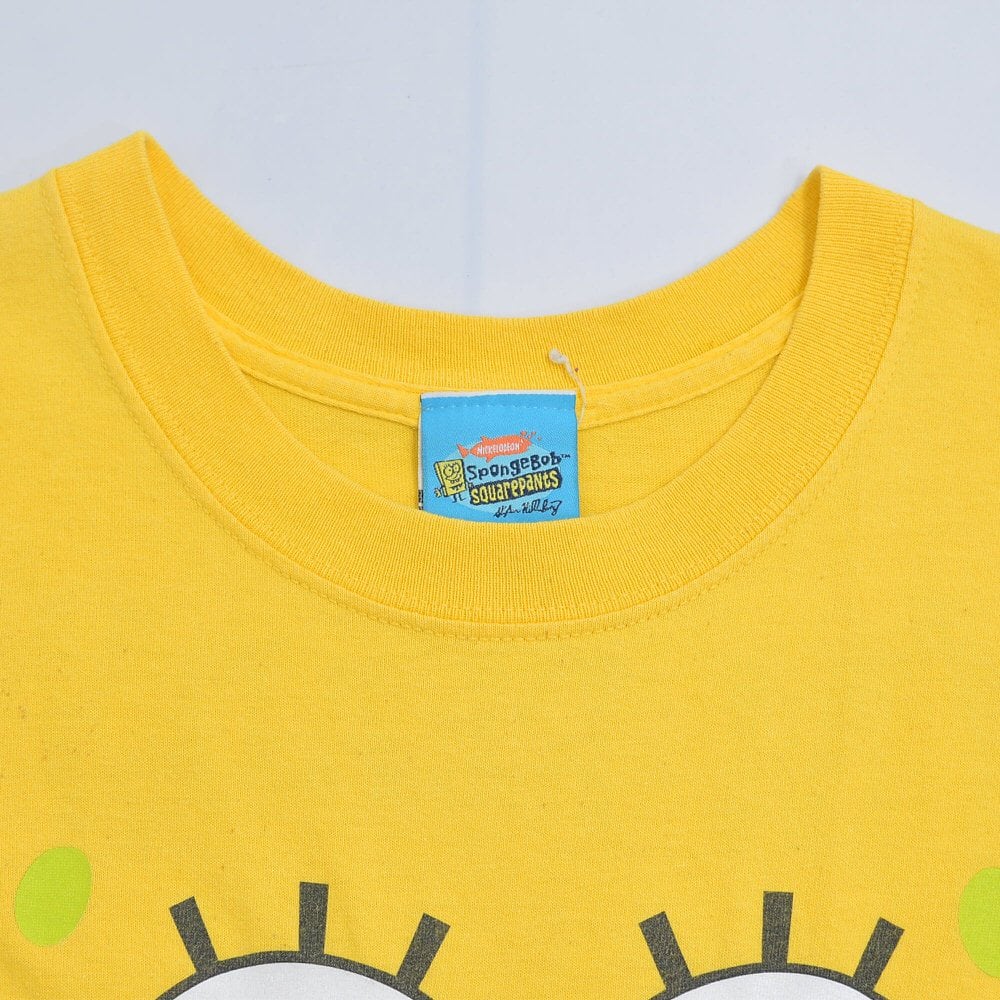 00s SpongeBob スポンジ・ボブ フェイスプリント キャラクターT 00s SpongeBob スポンジ・ボブ フェイスプリント キャラクターT