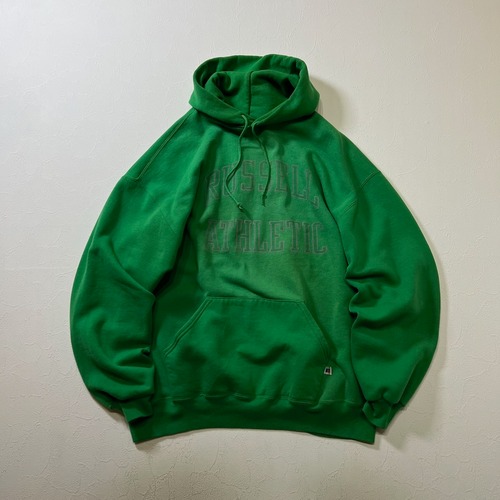 90s USA RUSSELL ATHLETIC　雰囲気系　フーディー　パーカー　ラッセルアスレティック　グリーン　XXL 古着