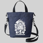 不動明王達磨プリント巾着バッグ ストラップ取り外し可【TIKTOK】