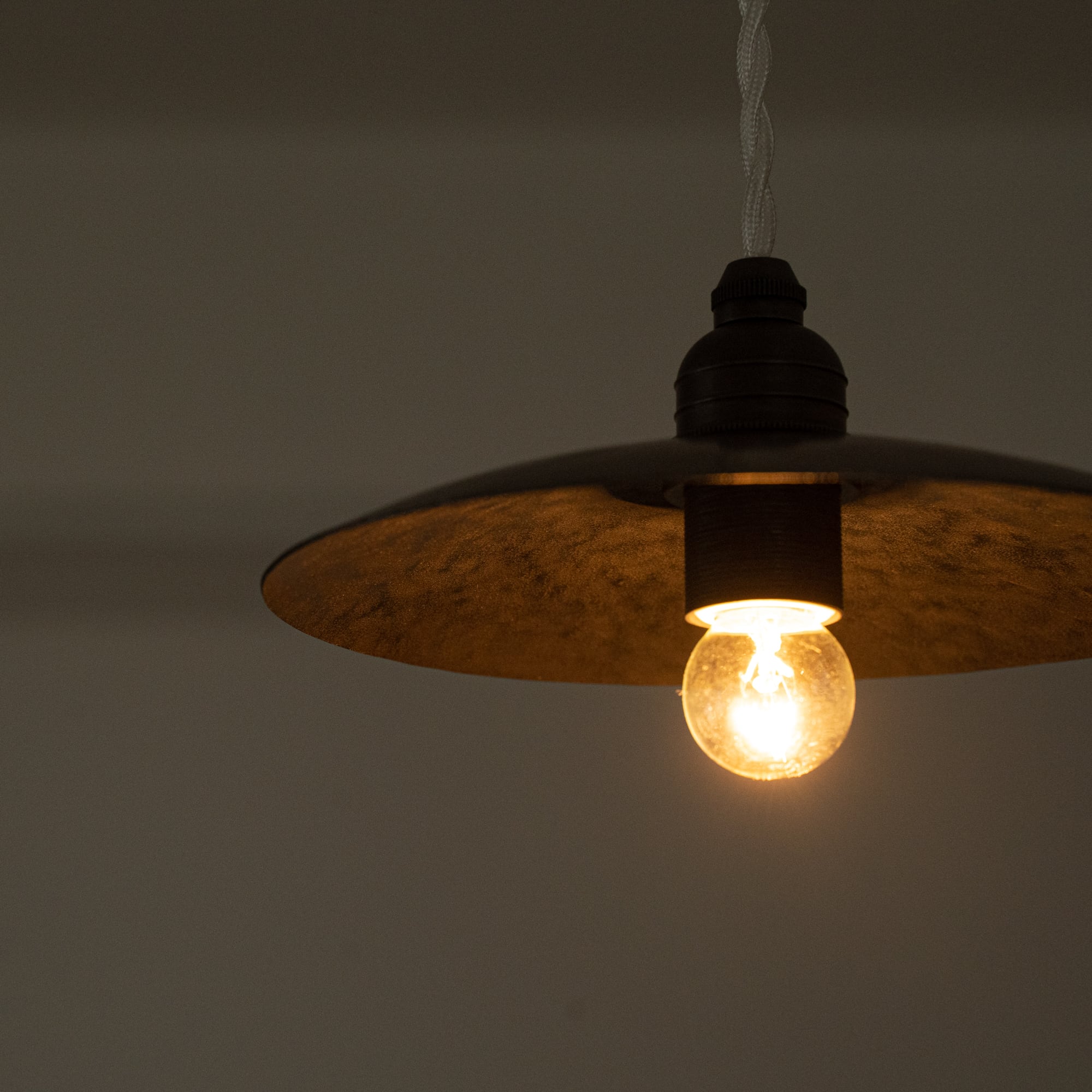 受注製作】ペンダントランプ E17＜コリーヌ180＞ / 真鍮黒染め pendant