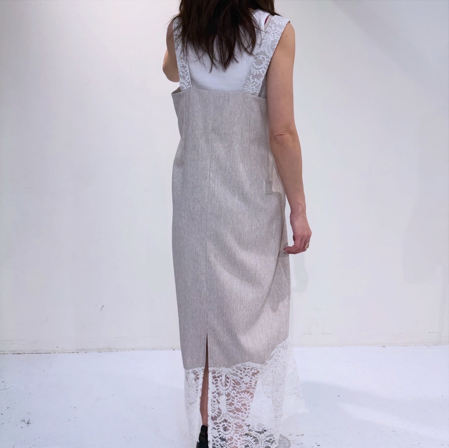 エイミーロウ Eimee Law ウェーブレースリネンライクジャンスカ