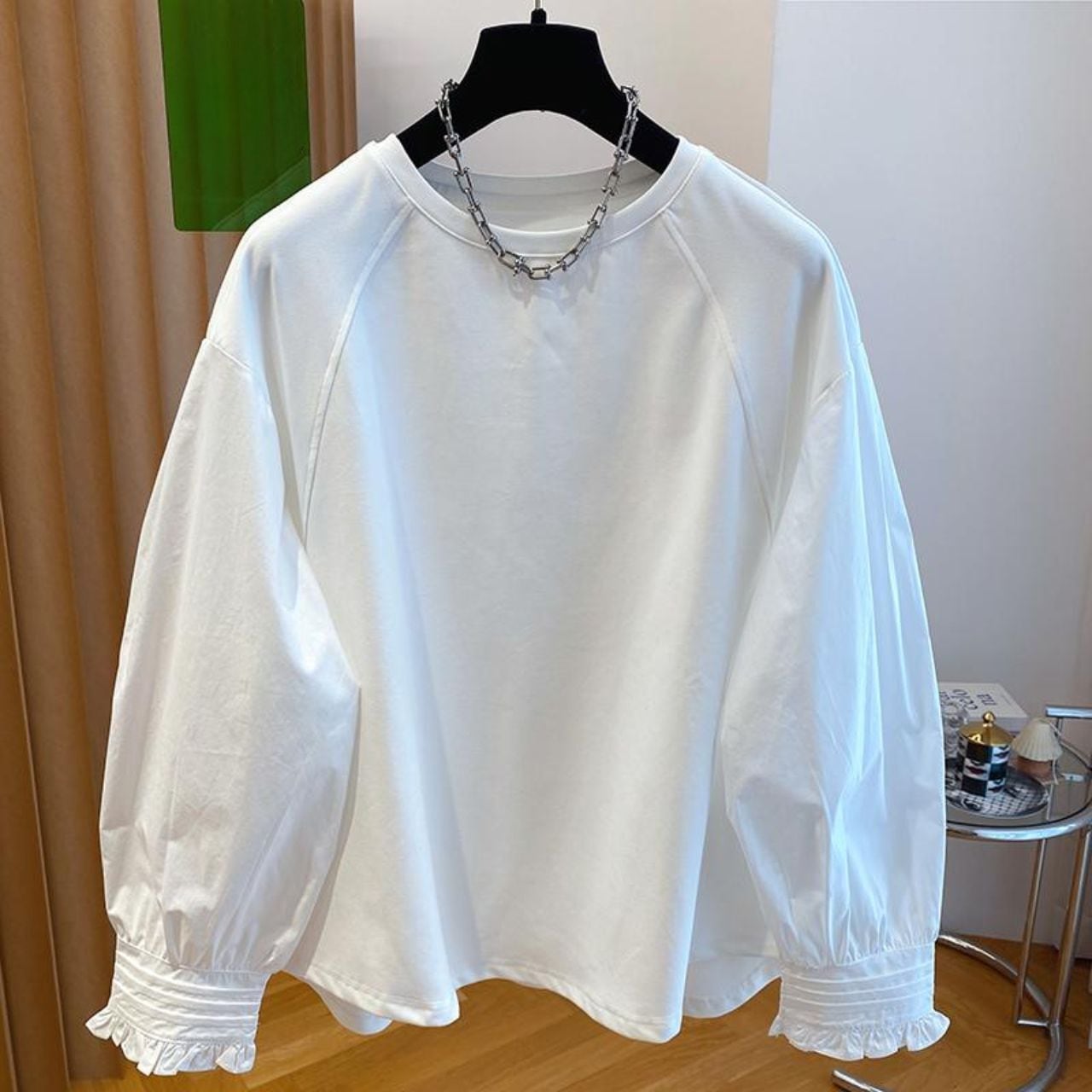 ふんわり袖が可愛い ゆるシルエットトップス Ln00425