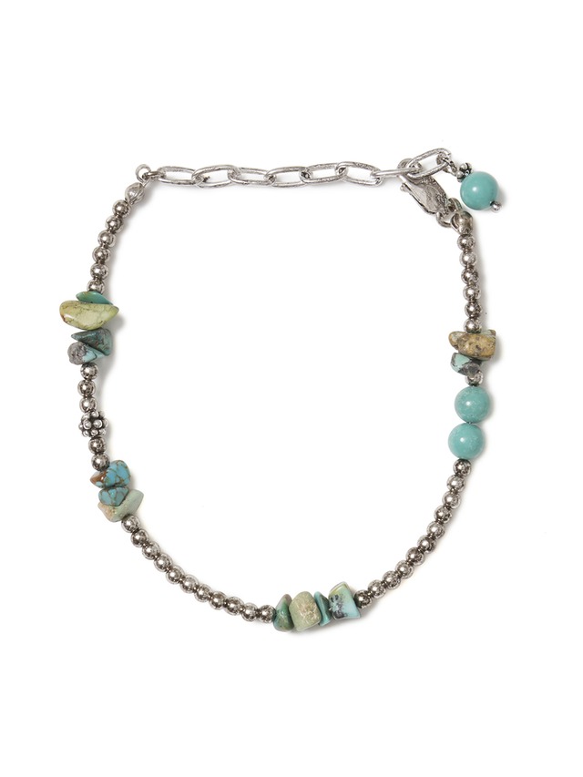 Turquoise Inking Silver Bracelet