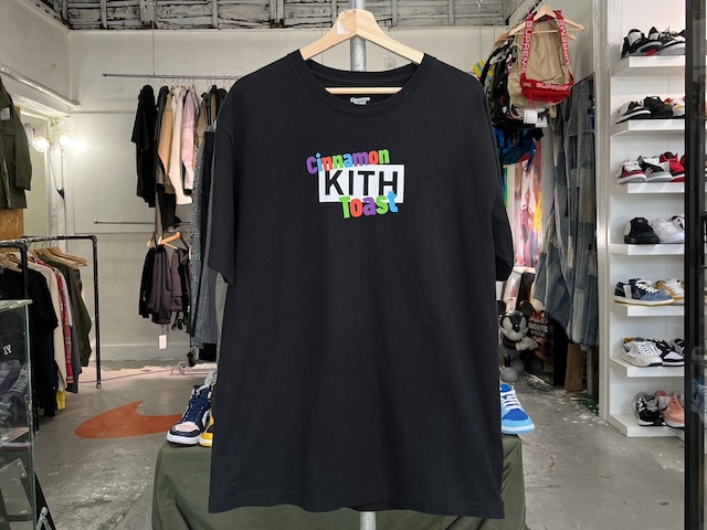 KITH × CINNAMON TOAST CRUNCH CLASSIC LOGO TEE BLACK LARGE 10803