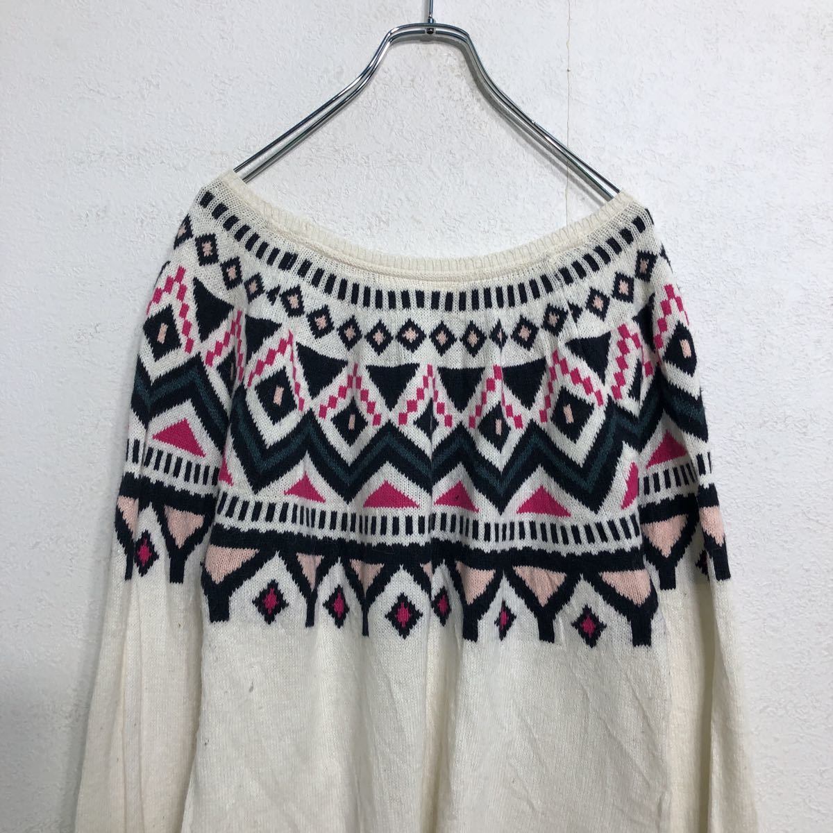 つ*読様 22 アメリカ古着ブランドジャケットニットミックス28着セットまとめ売 エックスガール X-girl レタリングロゴ ジャガードニットトップ