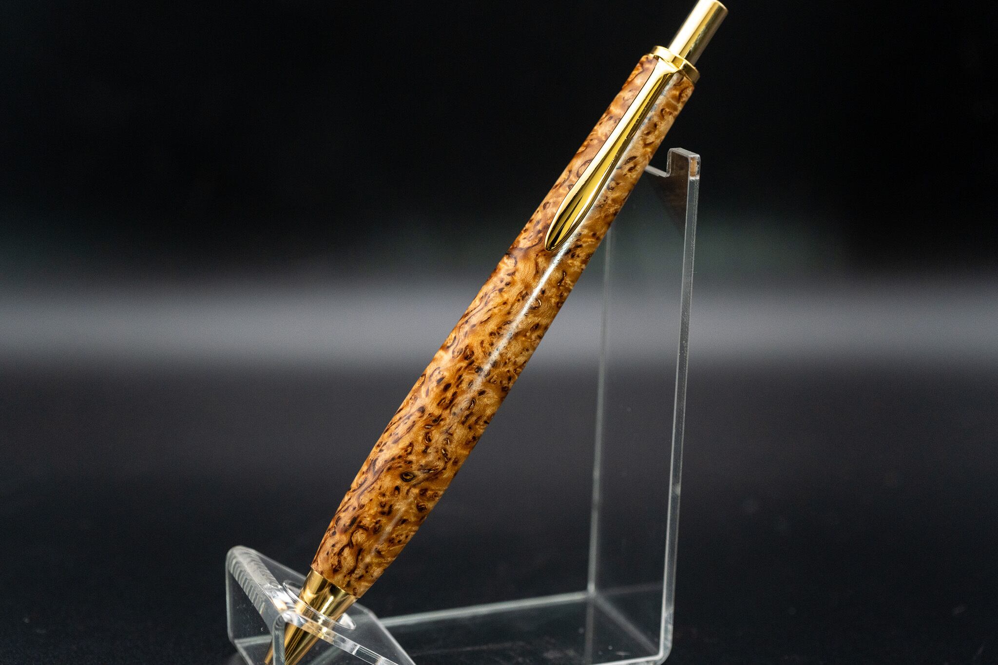 お*様 〈超希少〉こぶた工房　極上マスールバーチスタビライズドウッド　ゴールド金 超希少〉こぶた工房 極上マスールバーチスタビライズドウッド ゴールド