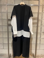 【24SS】ENFOLD エンフォルド / T-SHIRT-LAYERED DRESS