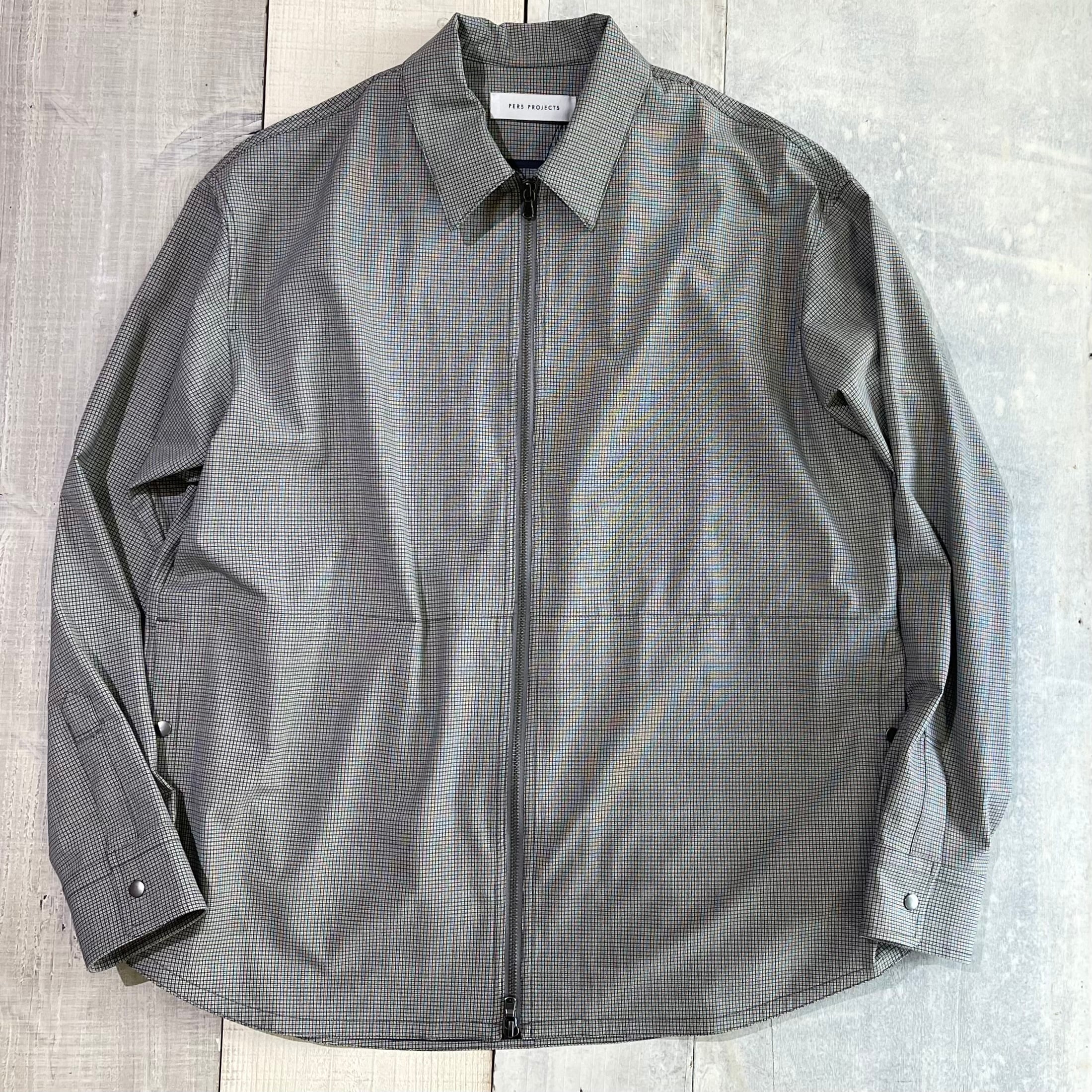 PERS PROJECTS / RELIABLE CHECK zip shirts jk / gray check