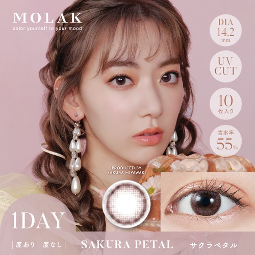 モラクワンデー(MOLAK 1day)《Sakura Petal》サクラペタル[10枚入り]
