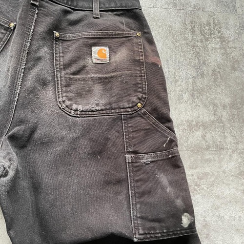 USA製品ブラウンカラー ダブルニー Carhartt B01 BLK w34 詳細写真19