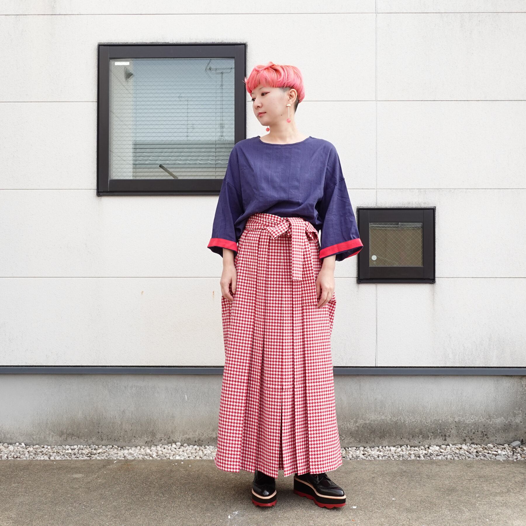 【未使用品】モダンアンテナ「普段ハカマ」グレンチェックグリーン ハカマ（HAKAMA） | 【公式】モダンアンテナオンラインストア
