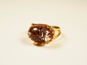 【レッドガーデンクォーツ】ヴェルメイユリングL