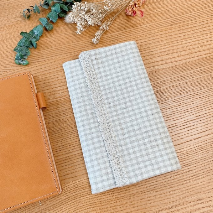 バイブルサイズ/ナチュラルコットンリネン リフィル用ポーチ