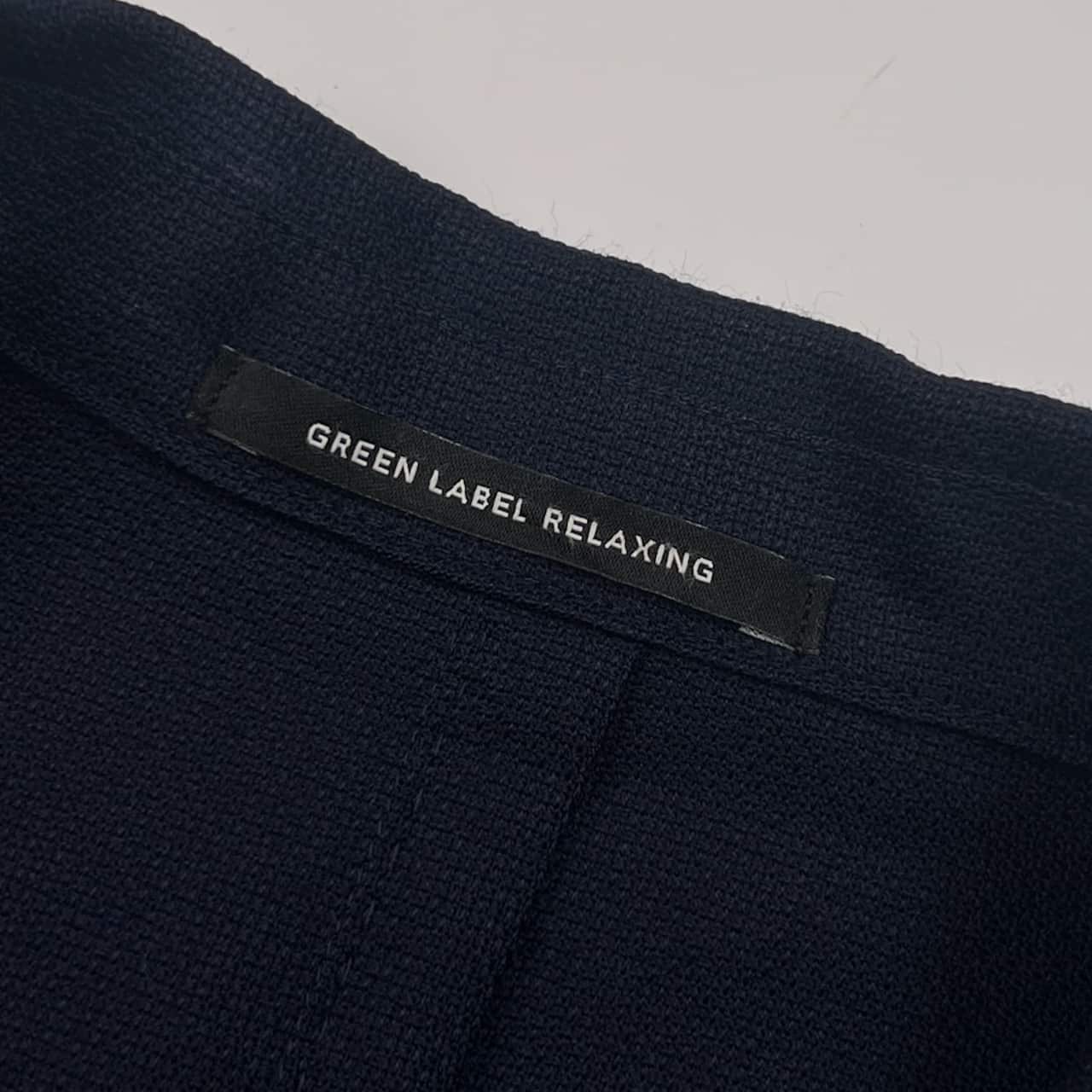 GREEN LABEL RELAXING グリーンレーベルリラクシング VITALE BARBERIS CANONICO イタリア製生地 2B テーラードジャケット 44/ネイビー メンズ