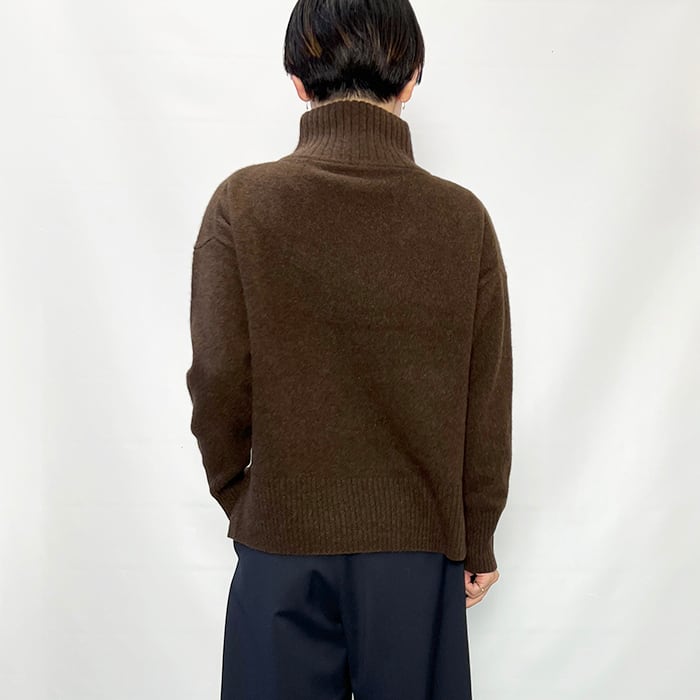 ティッカ　TICCA ヤクウールハイネックニット　ブラウン　F ティッカ TICCA ヤクウールハイネックニット ブラウン F 中古・古着